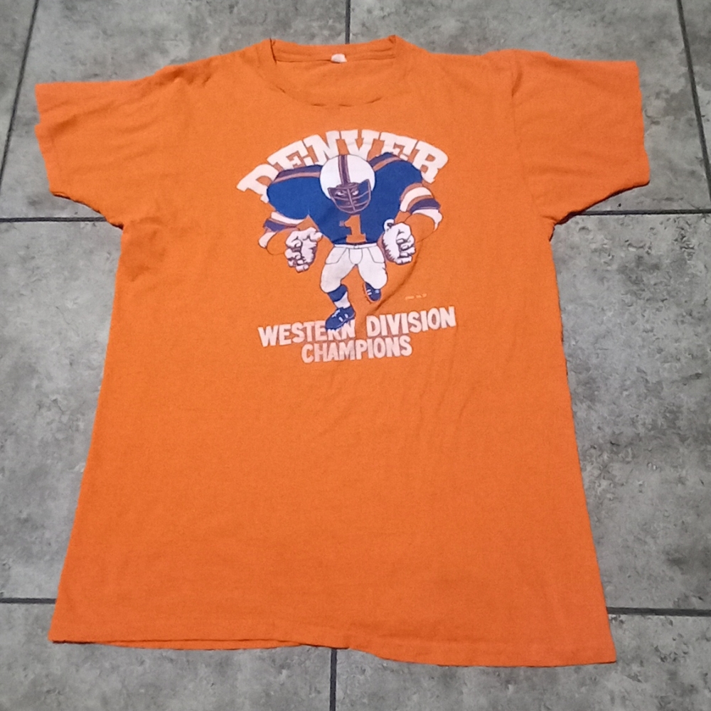 Broncos Vintage 1977 Single Stitch Tee